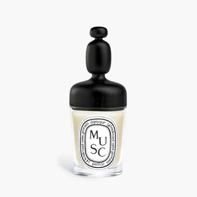 Couvercle Abacus noir – pour bougie classique