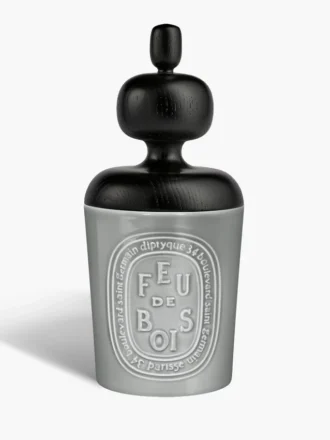 Couvercle Astragale noir – pour grande bougie