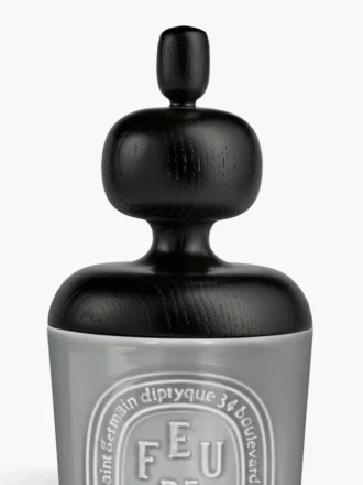 Couvercle Astragale noir – pour grande bougie