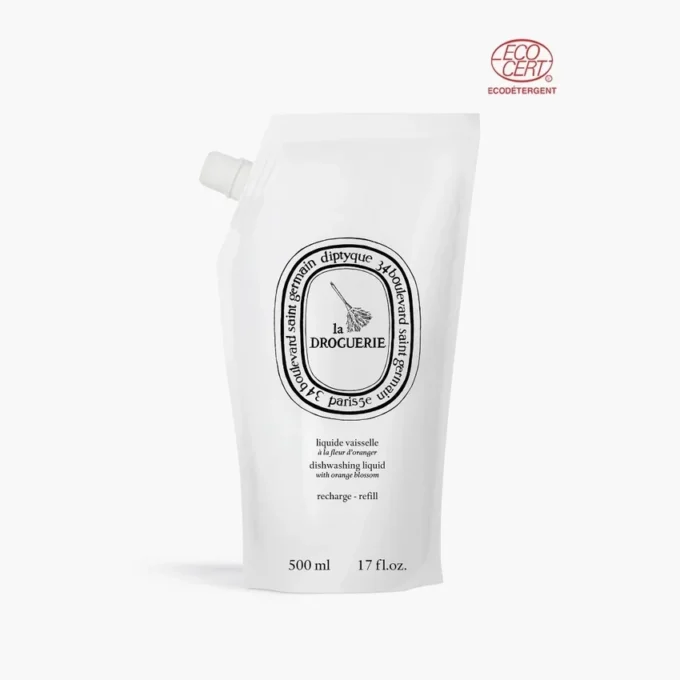 La Droguerie – recharge de liquide vaisselle à la fleur d&rsquo;oranger
