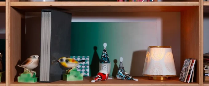 Petit bougeoir en bronze doré – pour bougies classiques