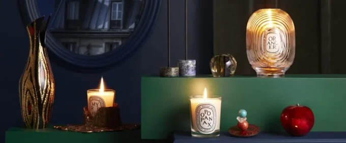 Petit bougeoir en bronze doré – pour bougies classiques